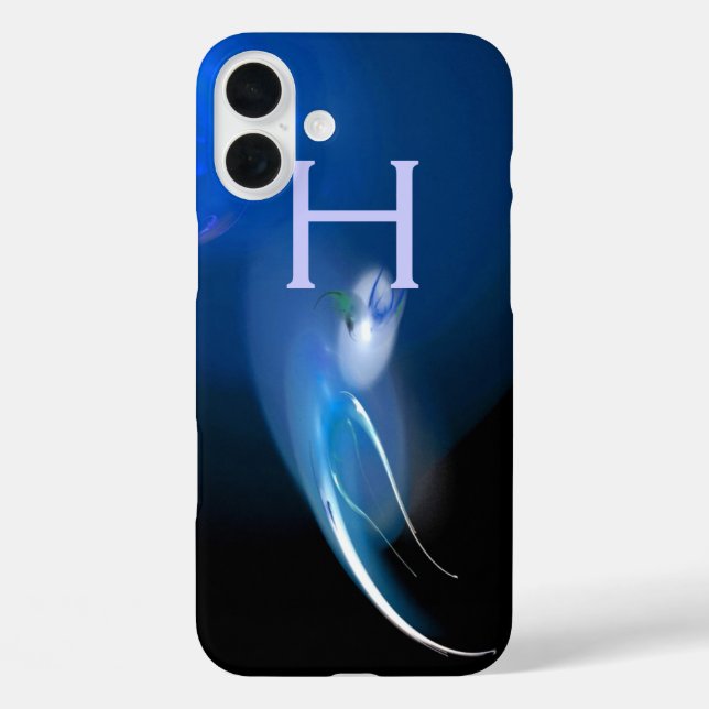 LIGHT BIRD IN BLUE MONOGRAM Case-Mate iPhone CASE (Back)