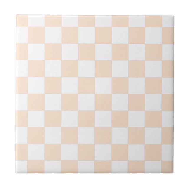Light Bisque Chequerboard Tile (Front)