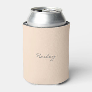 Light Bisque Personalized Can Cooler