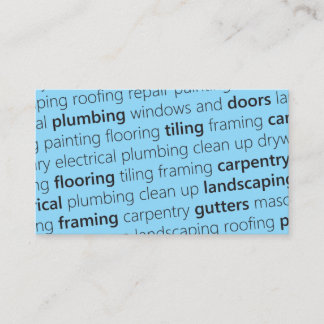 LIGHT BLUE #1 Get Noticed Get Work Business Card