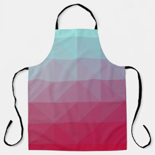 Light BLUE abstract mosaic pattern. Colorful abstr Apron