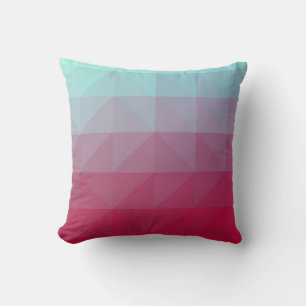 Light BLUE abstract mosaic pattern. Colorful abstr Throw Pillow