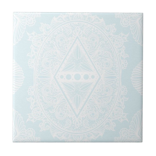Light Blue , Age of awakening, bohemian, newage Tile (Front)