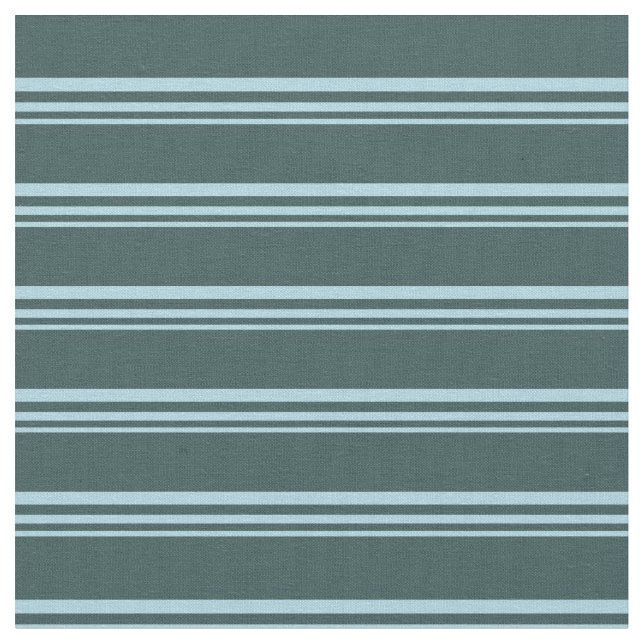 Light Blue and Dark Slate Grey Coloured Stripes Fabric (Close Up)