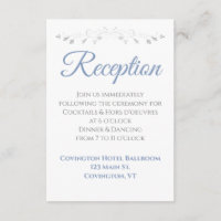 Light Blue and Grey Elegant Wedding Reception