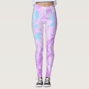 Light Blue and Purple Leggings