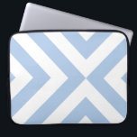 Light Blue and White Chevrons Laptop Sleeve<br><div class="desc">Alternating light blue and white chevrons converge in this bold,  original geometric design. 

 

 Digitally created image. 
 Copyright © 2013 Claire E. Skinner. All rights reserved.</div>