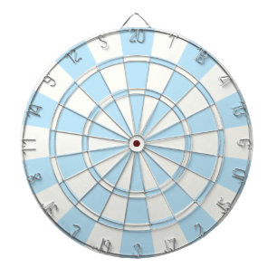 Light Blue And White Dartboard
