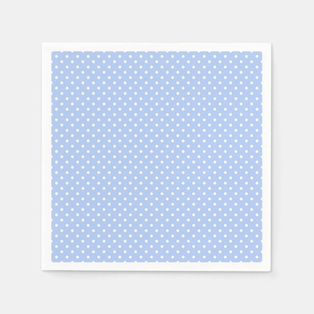 Light Blue and White Dot Napkins (Front)