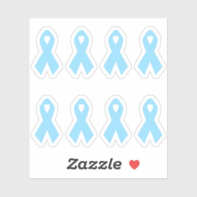 Light Blue Awareness Ribbon (Sheet)
