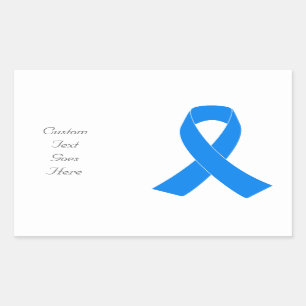 Light Blue Awareness Ribbon Sticker