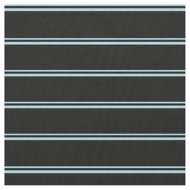 Light Blue & Black Pattern Fabric (Close Up)