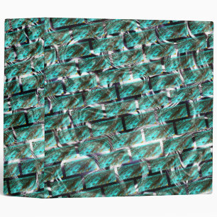 Light blue, bubbles upon grating or brick effect? binder