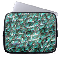 Light blue, bubbles upon grid or brick effect?
