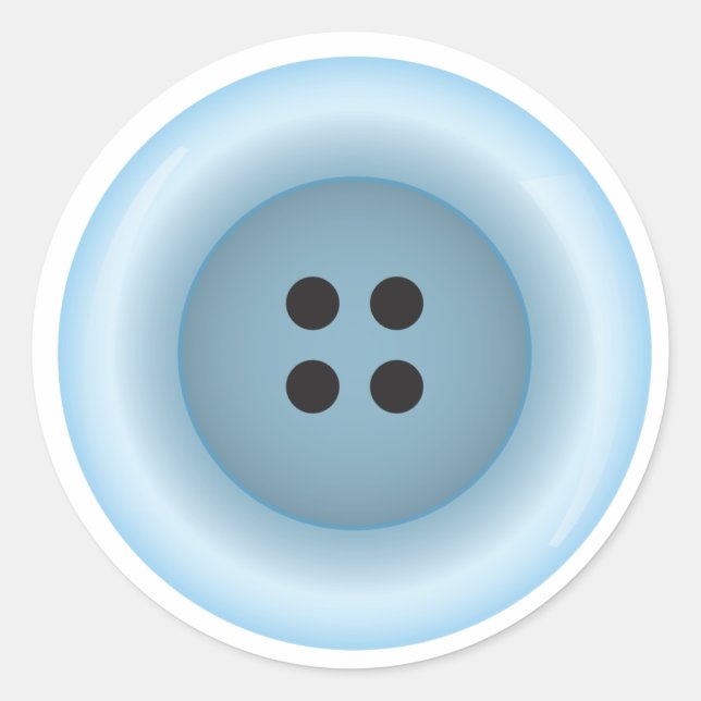 Light Blue Button Sticker seal (Front)