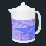 Light Blue Camouflage Medium Tea Pot<br><div class="desc">Light Blue Camouflage pattern image on this product View all my shops here http://bit.ly/SandyspiderStores ****** Contact me at admin@giftsyoutreasure.com ******* PLEASE NOTE: All "Other designs you may like", "Add an Essential Accessory". "Zazzle Inspirations" and "Reviews" below and above are from other shopkeepers. If is states "Collection" then that is from...</div>