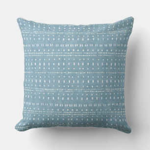 Light Blue Coastal Throw Pillow