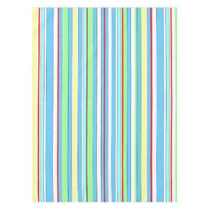 Light Blue Combo Stripes Tablecloth