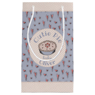 Light Blue Cutie Pie Baby Boy Small Gift Bag