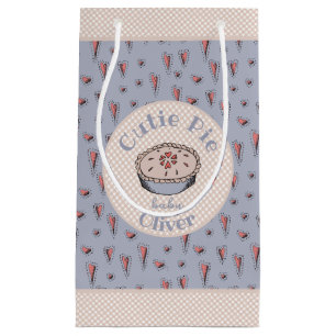Light Blue Cutie Pie Baby Boy Small Gift Bag