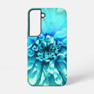 Light Blue Dahlia Flower Samsung Galaxy Case