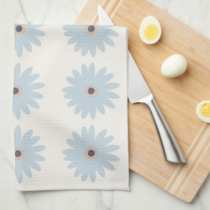 Light Blue Daisy Kitchen Towel