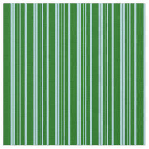 Light Blue & Dark Green Lined/Striped Pattern Fabric