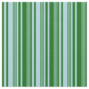 Light Blue & Dark Green Lined/Striped Pattern Fabric