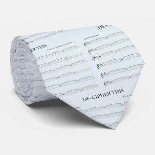 Light blue de-cipher this tie for organists