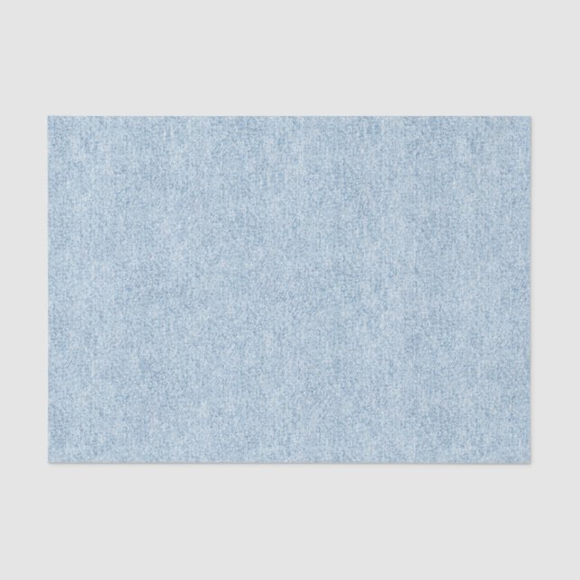 Light Blue Denim Texture Tissue Paper (Front)
