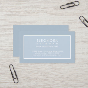 Light Blue Elegant Business Card