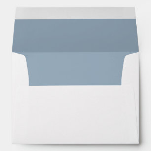 Light Blue Elegant Script Wedding Envelope