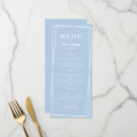Light Blue Elegant Wedding Stylish Customisable