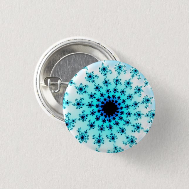 Light Blue Eye 1 Inch Round Button (Front & Back)