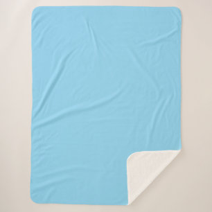 Light Blue Fabric Mat Sherpa Blanket