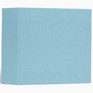 Light Blue Fabric Texture Weave Pattern Blank Binder