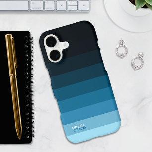 Light Blue Fade Gradient Colour Stripes