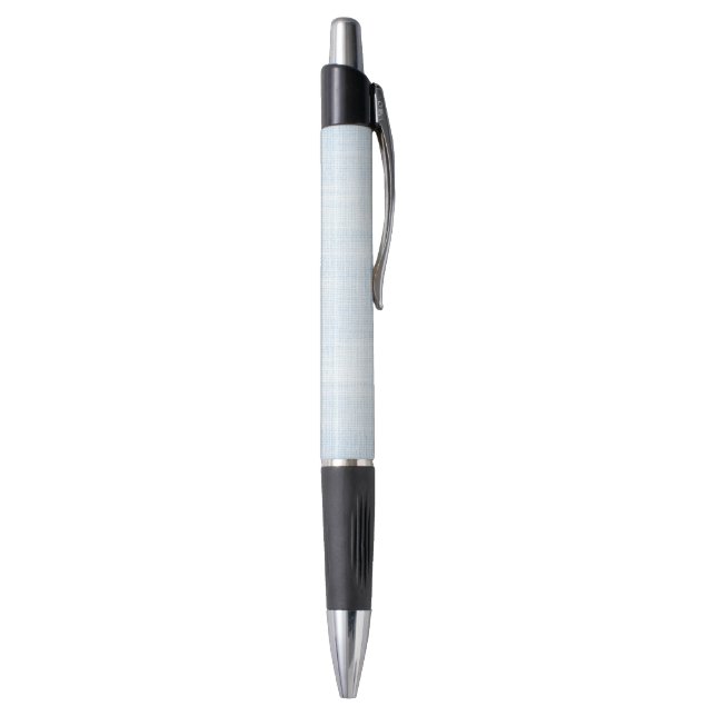Light Blue Faux Linen Pen (Bottom (Vertical))