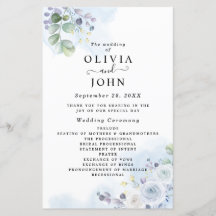 Light Blue Floral Watercolor