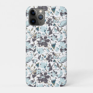 Light Blue Floral Watercolor Clematis Vine iPhone 11 Pro Case
