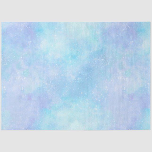 Light Blue Galaxy Series Design 8 Tissue Paper (Front)