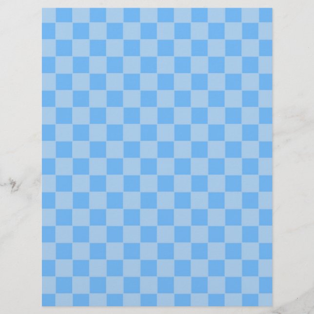 Light Blue Geometric Chequerboard Flyer (Front)
