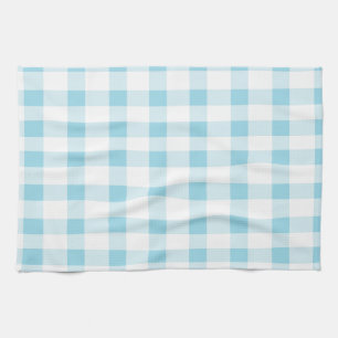 Light Blue Gingham Kitchen Towel