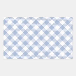 Light Blue Gingham Pattern Classic Chequered Print Sticker