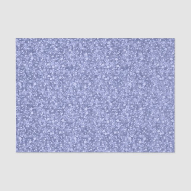 Light Blue Glitter And Sparkles Tissue Paper (Front)