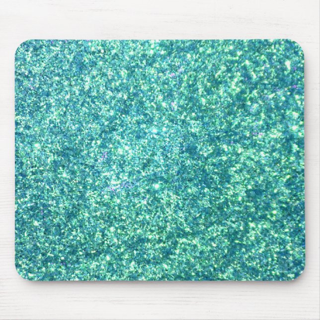 Light Blue Glitter Mousepad (Front)