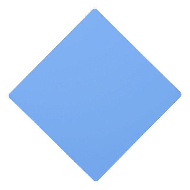 Light Blue Graduation Cap Topper (Front)