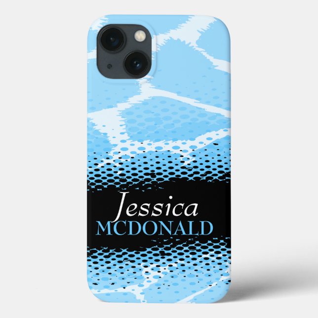 Light blue graphic animal print  Case-Mate iPhone case (Back)