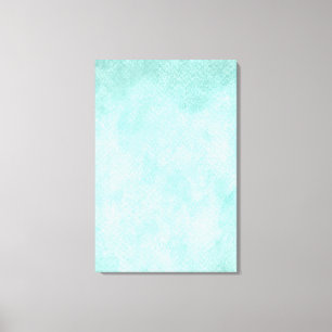 Light Blue Green Watercolor Paper Background Blank Canvas Print