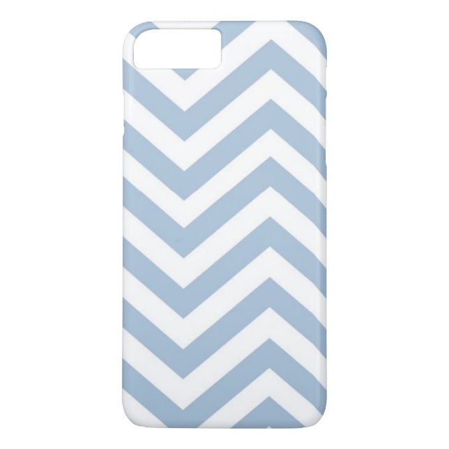Light Blue Grunge Textured Chevron Case-Mate iPhone Case (Back)